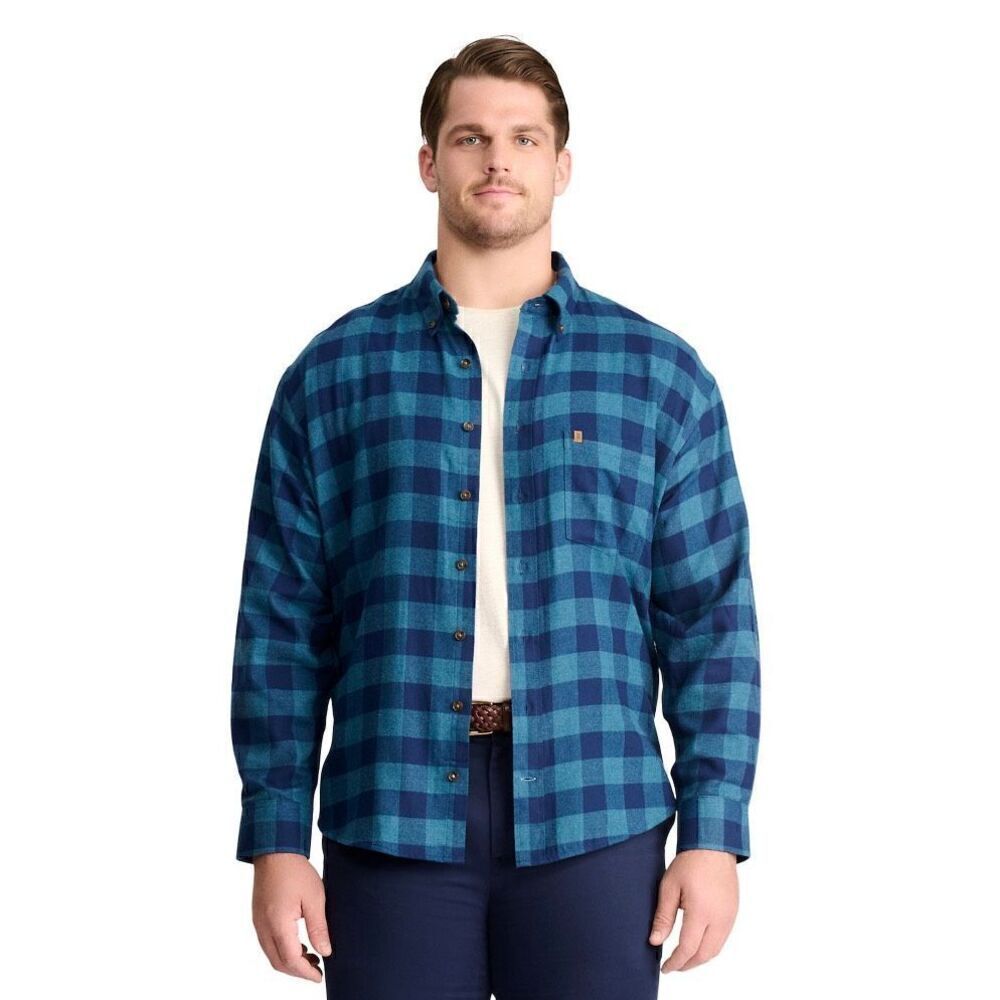 IZOD men's flannel button-down shirt